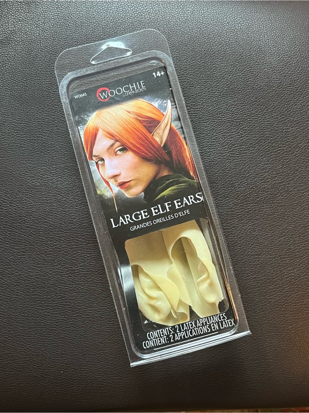 Large Elf Ears - Beige Latex Costume Prosthetics with Adhesive